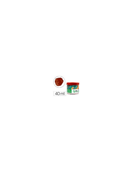 Tempera escolar liderpapel 40 ml marron