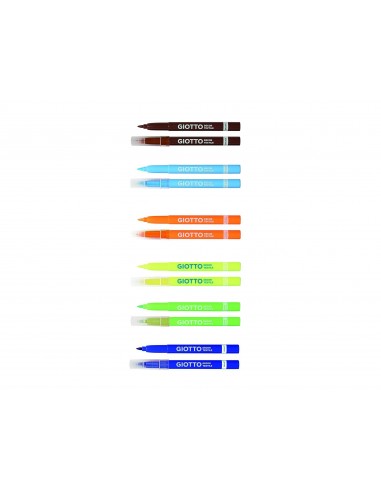 Rotulador giotto decor textile para camisetas caja de 12 unidades colores surtidos