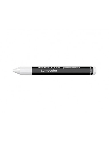 Cera staedtler para marcar blanco lumocolor permanente omnigraph 236 caja de 12 unidades