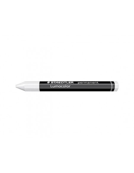Cera staedtler para marcar blanco lumocolor permanente omnigraph 236 caja de 12 unidades
