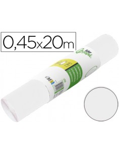 Rollo adhesivo liderpapel unicolor blanco brillo rollo de 0,45 x 20 m