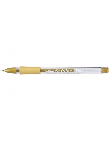 Boligrafo artline 1900 softline tinta aceite metalico oro