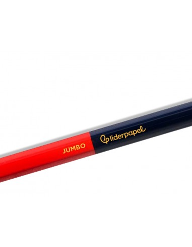 Lapices bicolor liderpapel jumbo rojo/azul