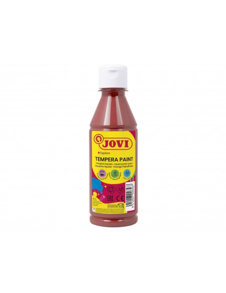 Tempera liquida jovi escolar 250 ml marron