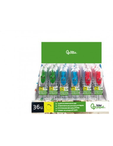 Compas liderpapel con protector de punta colores surtidos