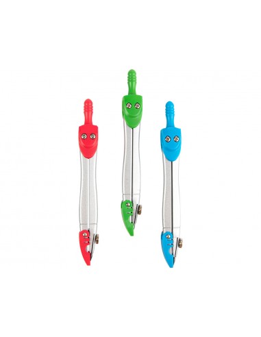Compas liderpapel con protector de punta colores surtidos