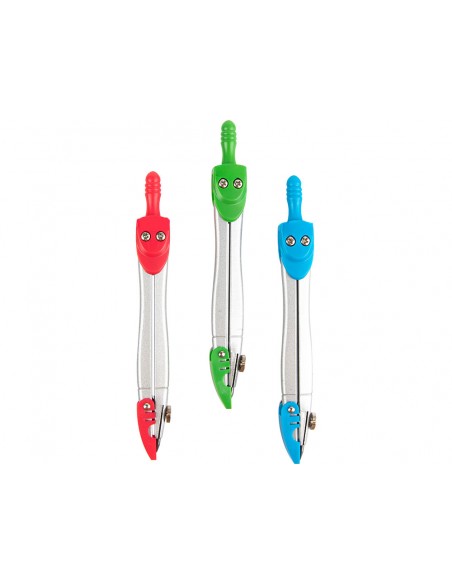 Compas liderpapel con protector de punta colores surtidos