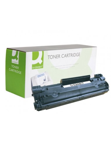 Toner q-connect compatible hp cb435a para laserjet p1005/p1006 -1.500pag- negro