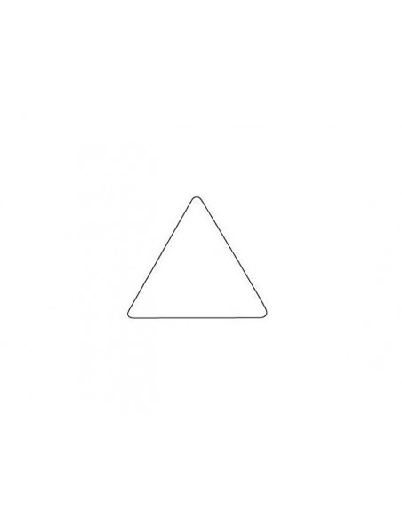 Gomets autoadhesivos triangulares 21x21x21mm amarillo rollo de 2832 unidades Gomets autoadhesivos triangulares 21x21x21mm amarillo rollo de 2832 unidades
