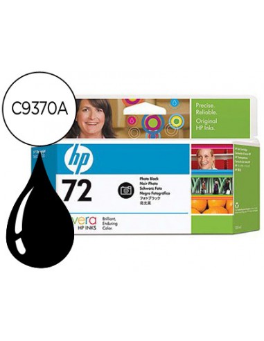 Ink-jet hp 72 negro foto designjet t610/1100 -130ml-