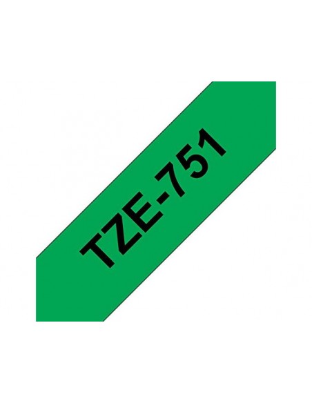 Cinta brother tze751 verde-negro 24mm longitud 8 m Cinta brother tze751 verde-negro 24mm longitud 8 m