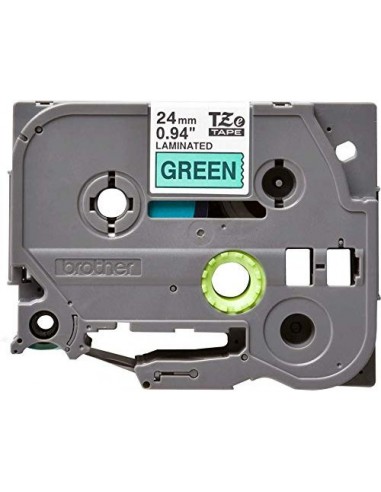 Cinta brother tze751 verde-negro 24mm longitud 8 m