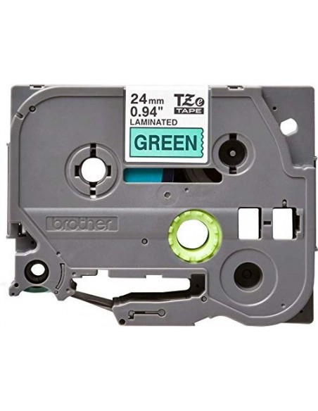 Cinta brother tze751 verde-negro 24mm longitud 8 m Cinta brother tze751 verde-negro 24mm longitud 8 m