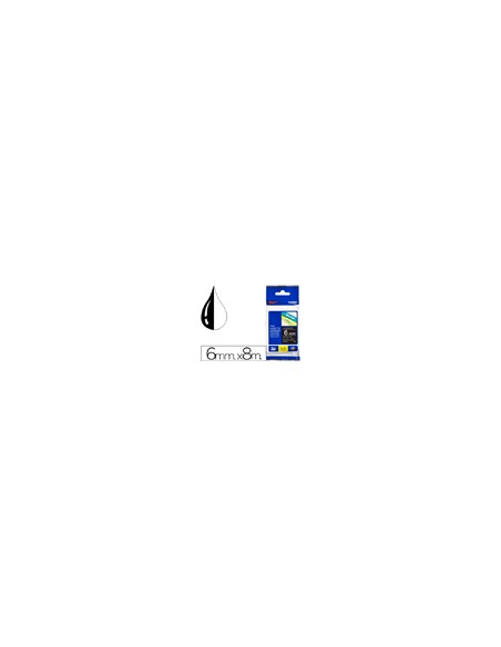 Cinta brother tze315 negro-blanco 6mm longitud 8 m Cinta brother tze315 negro-blanco 6mm longitud 8 m