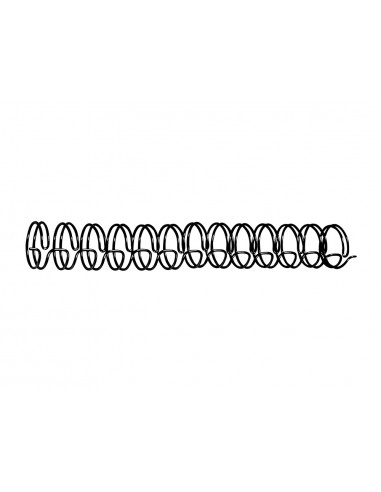 Espiral wire 3:1 14,3 mm n.9 negro capacidad 125 hojas caja de 100 unidades