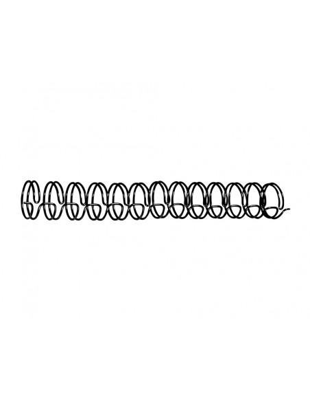 Espiral wire 3:1 14,3 mm n.9 negro capacidad 125 hojas caja de 100 unidades Espiral wire 3:1 14,3 mm n.9 negro capacidad 125 hojas caja de 100 unidades