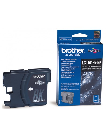Ink-jet brother lc-1100bk negro alta capacidad 900 pag Ink-jet brother lc-1100bk negro alta capacidad 900 pag