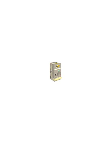 Bloc de notas adhesivas quita y pon reciclada en torre post-it 76 x 76 mm 16 blocs 654 reciclado