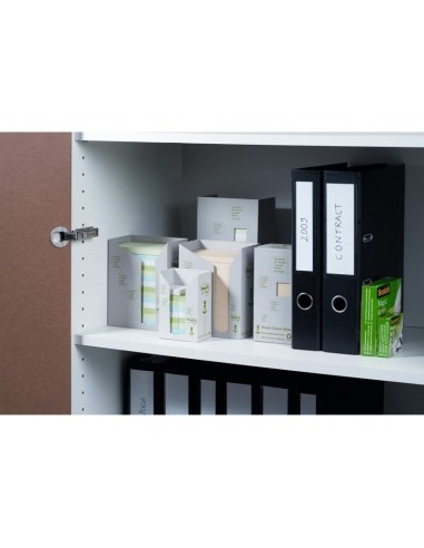Bloc de notas adhesivas quita y pon reciclada en torre post-it 76 x 76 mm 16 blocs 654 reciclado