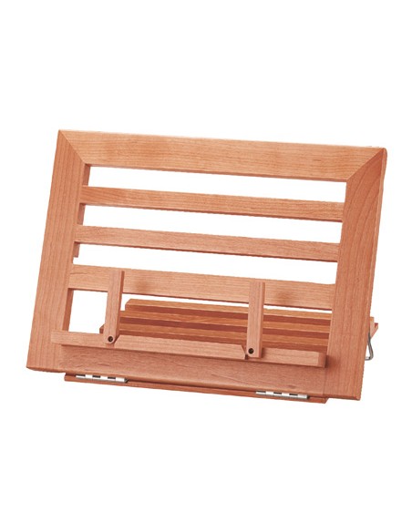 Atril sujetalibros q-connect madera 340x240x170 mm
