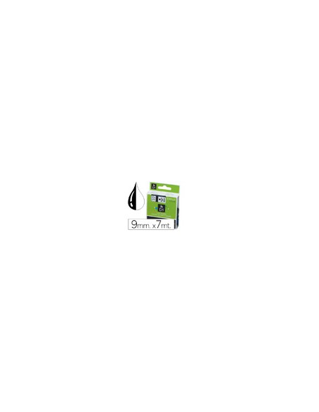 Cinta dymo negro-transparente 9mm x 7mt d1