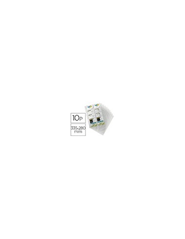 Recambio fundas visifix para tarjetero 2384 bolsa de 10 hojas capacidad 20 tarjetas por hoja