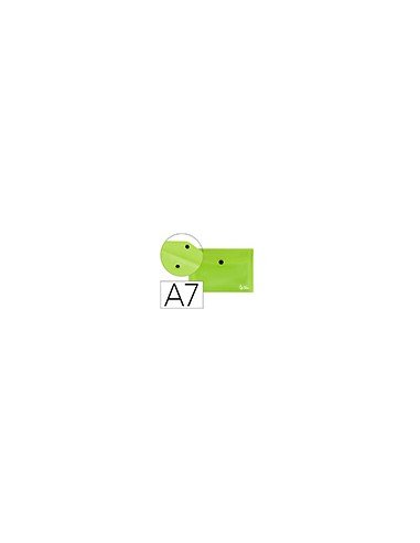 Carpeta liderpapel dossier broche 44223 polipropileno din a7 verde translucido