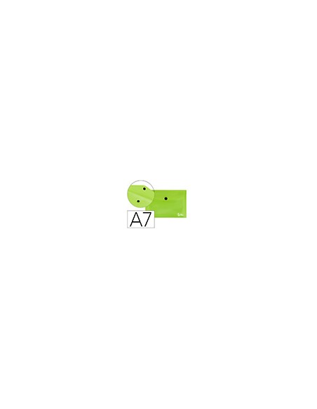 Carpeta liderpapel dossier broche 44223 polipropileno din a7 verde translucido