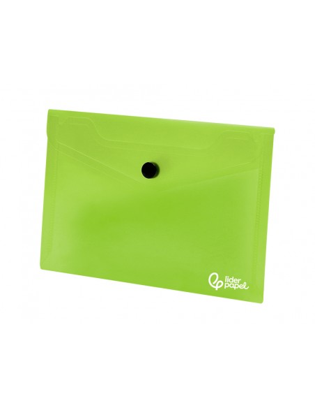 Carpeta liderpapel dossier broche 44223 polipropileno din a7 verde translucido