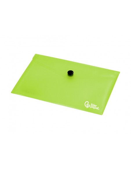 Carpeta liderpapel dossier broche 44223 polipropileno din a7 verde translucido