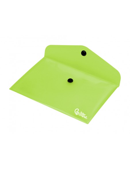 Carpeta liderpapel dossier broche 44223 polipropileno din a7 verde translucido