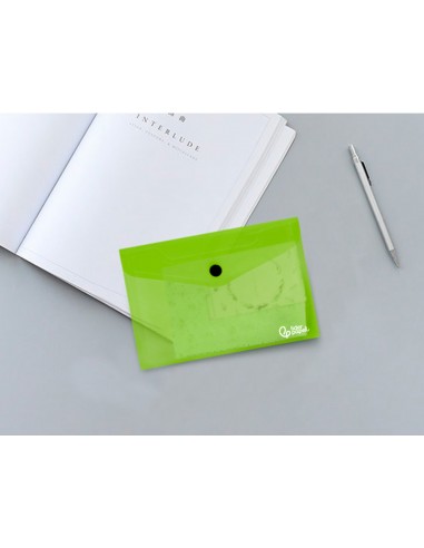 Carpeta liderpapel dossier broche 44223 polipropileno din a7 verde translucido