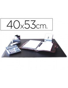 Vade sobremesa q-connect polipropileno negro 40x53 cm 999112415