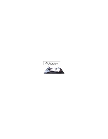 Vade sobremesa q-connect polipropileno negro 40x53 cm 999112415