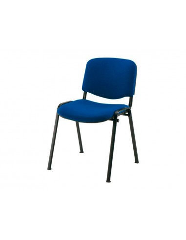 Silla confidente q-connect apilable tapizada sin ruedas 910mm alto 460mm largo 440mm profundidad azul