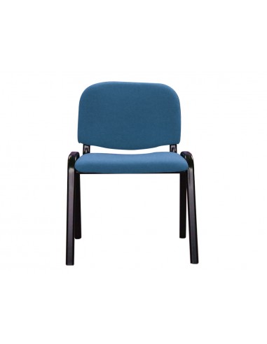 Silla confidente q-connect apilable tapizada sin ruedas 910mm alto 460mm largo 440mm profundidad azul