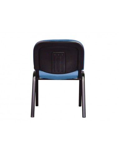 Silla confidente q-connect apilable tapizada sin ruedas 910mm alto 460mm largo 440mm profundidad azul