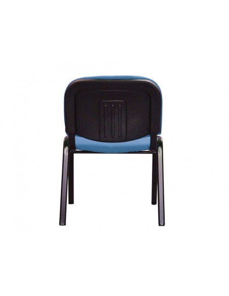 Silla confidente q-connect apilable tapizada sin ruedas 910mm alto 460mm largo 440mm profundidad azul