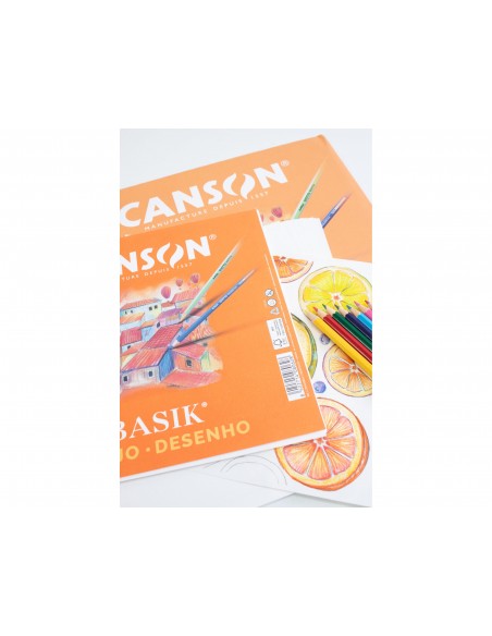 Papel dibujo basik din a3+ 32,5x 46 cm con recuadro minipack de 10 hojas