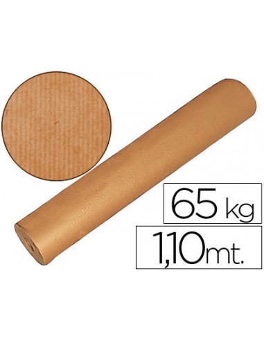 Papel kraft marron bobina 1,10 m de altura 60/65 kg longitud 812 m
