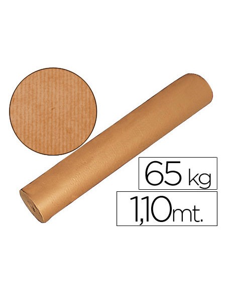 Papel kraft marron bobina 1,10 m de altura 60/65 kg longitud 812 m
