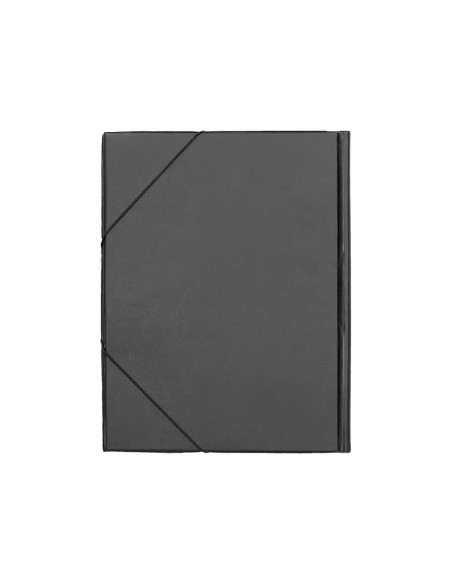 Carpeta liderpapel gomas tres solapas plastico folio color negro Carpeta liderpapel gomas tres solapas plastico folio color negro