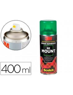 Pegamento 3m spray remount adhesivo reposicionable indefinidamente bote de 400 ml