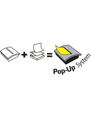 Bloc de notas adhesivas quita y pon post-it 76x76 mm z-notesultra intenso pack de 6 blocs surtido