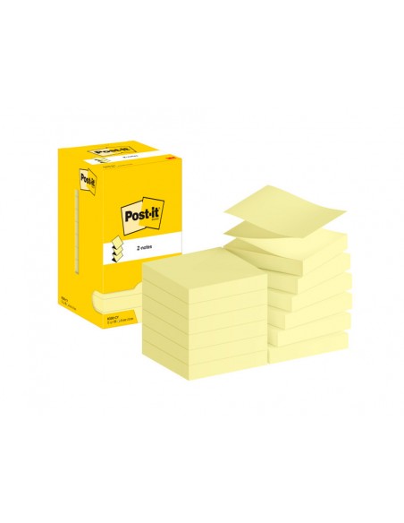 Bloc de notas adhesivas quita y pon post-it 76x76 mm z-notes