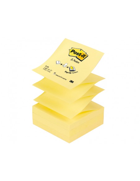 Bloc de notas adhesivas quita y pon post-it 76x76 mm z-notes
