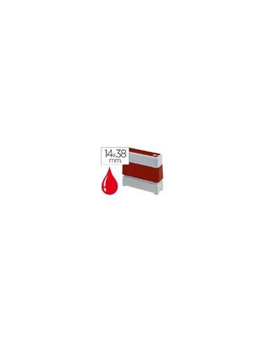 Sello automatico brother 14 mm x 38 mm rojo
