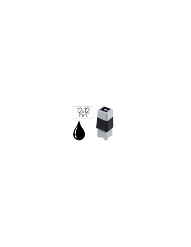Sello automatico brother 12 mm x 12 mm negro
