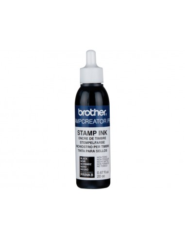 Tinta brother para sellos automaticos color negro bote de 20 cc
