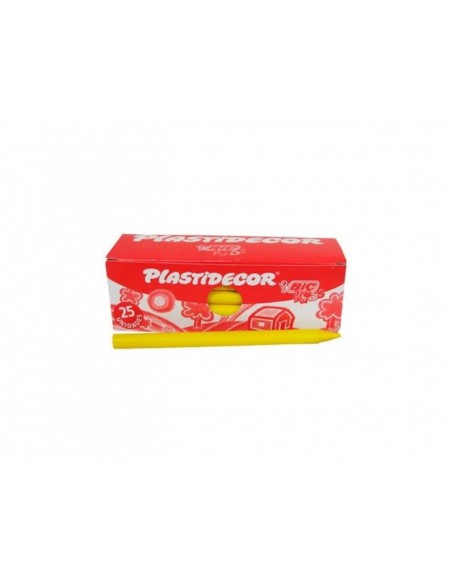 Lapices plastidecor unicolor amarillo-04 caja con 25 lapices